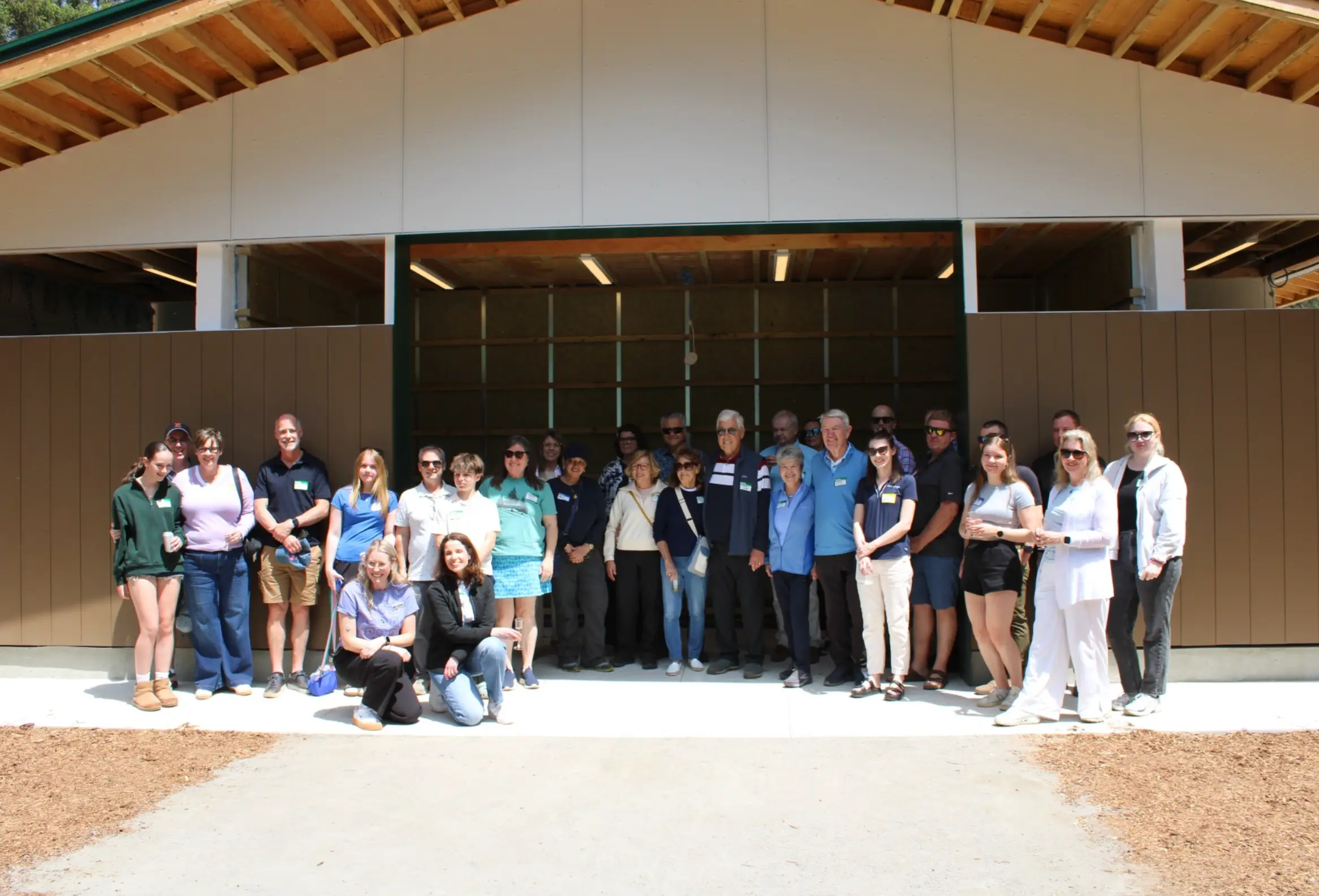 a group of people posing for a photo