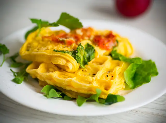 a plate of food on a table